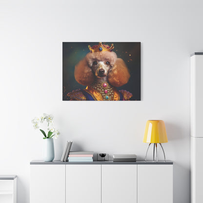 Poodle Pet Dog Renaissance Portrait on Canvas | Wall art | wall print