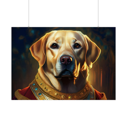 Labrador Retriever Renaissance Pet Portrait Art Print, Wall Decor Gift, Animal Lover Home Decor, Dog Wall Art