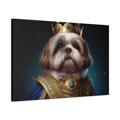 Shih Tzu Renaissance Pet Portrait on Canvas | wall art, wall print, dog portrait, dog art