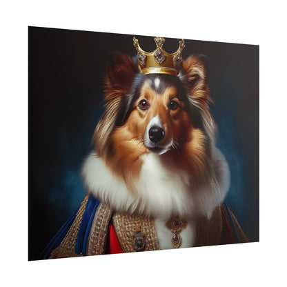Shetland Sheepdog Renaissance Dog Portrait Art Print, Wall Decor Gift, Animal Lover Home Decor, Dog Wall Art