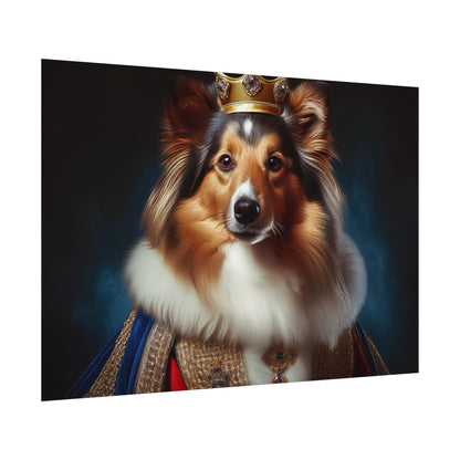 Shetland Sheepdog Renaissance Dog Portrait Art Print, Wall Decor Gift, Animal Lover Home Decor, Dog Wall Art
