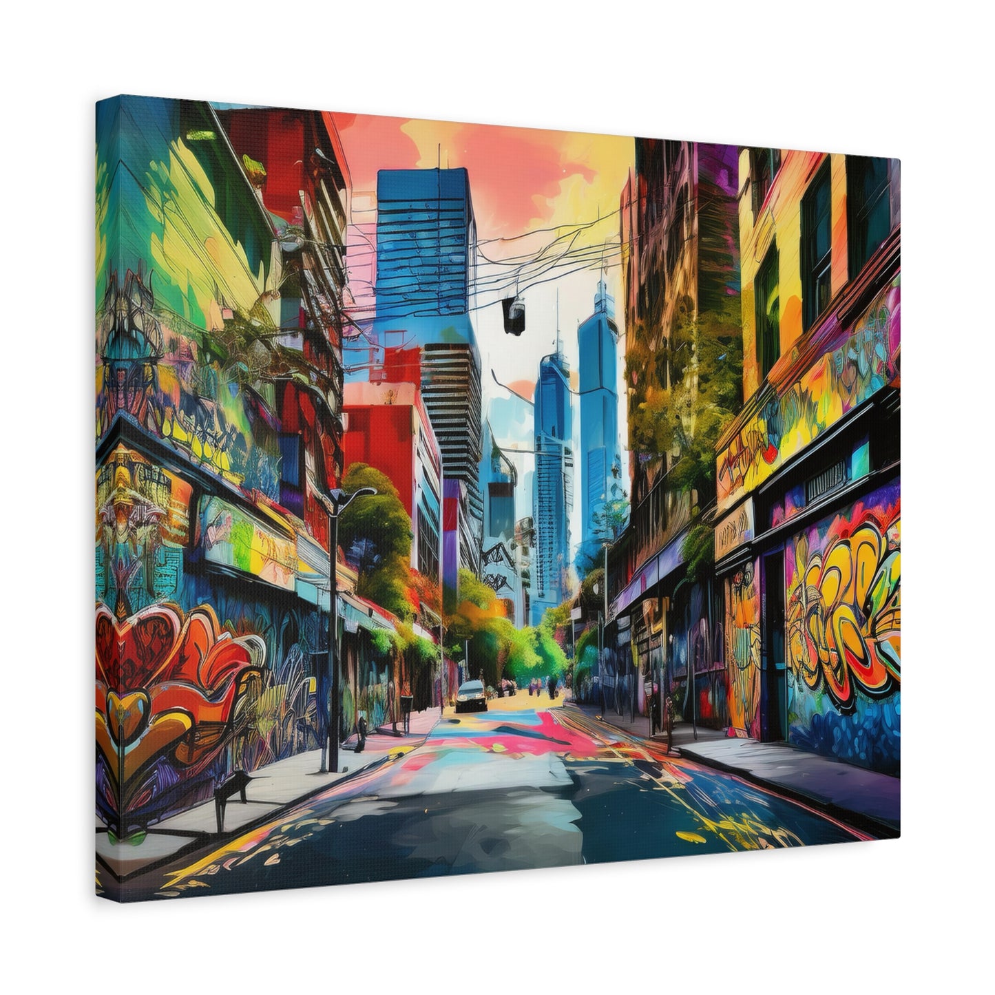 Melbourne Street Graffiti Australia Canvas Art | Style 1 | Wall Art | Wall Print