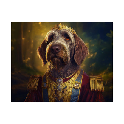 Wirehaired Pointing Griffon Renaissance Pet Portrait Print,  Dog Lover Wall Art, Animal Artwork, Canine Decor, Dog Memorial Gift
