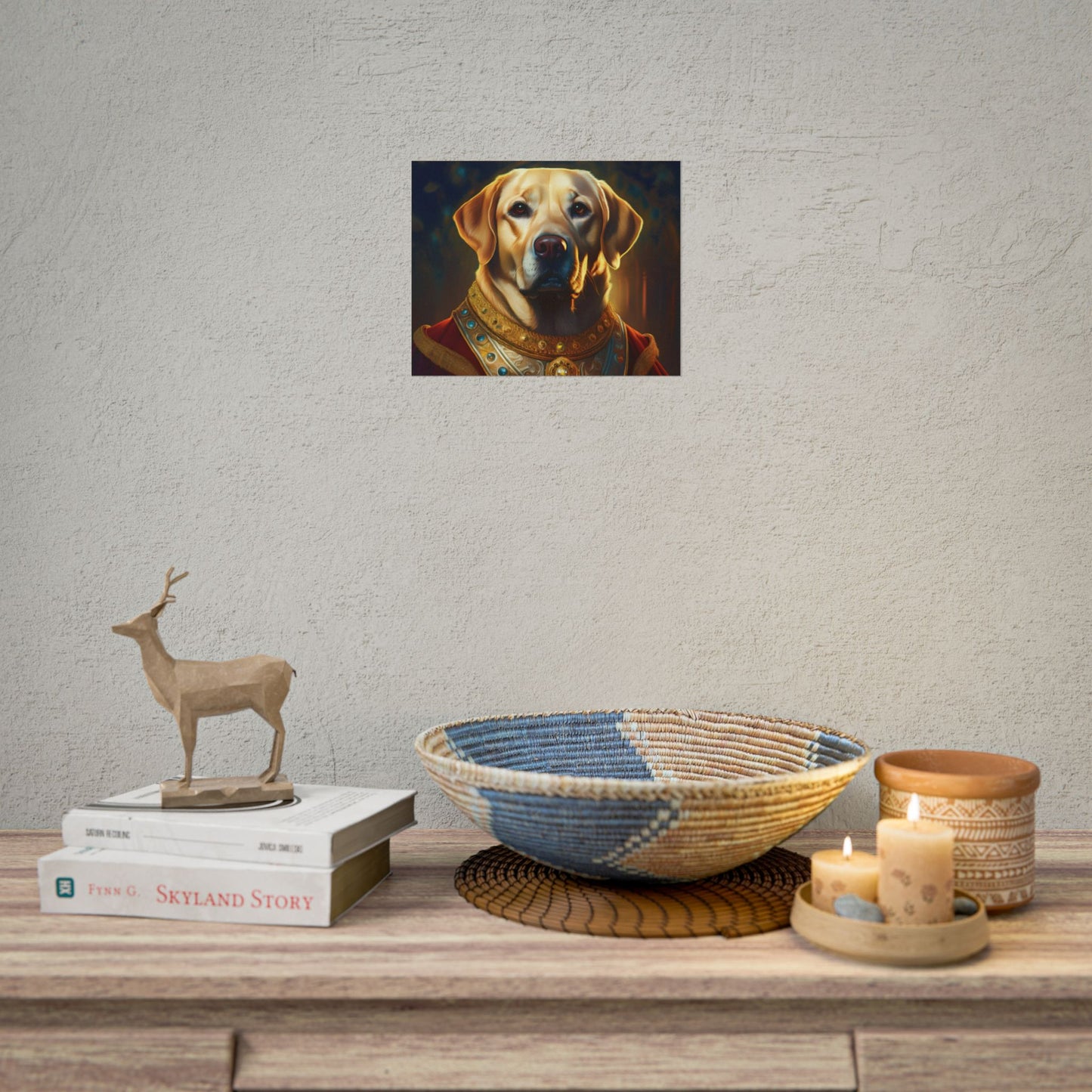 Labrador Retriever Renaissance Pet Portrait Art Print, Wall Decor Gift, Animal Lover Home Decor, Dog Wall Art