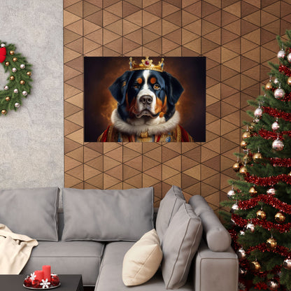 Bernese Mountain Dog Renaissance Pet Portrait Print, Art Print, Wall Art, Wall Prints, Dog Wall Art