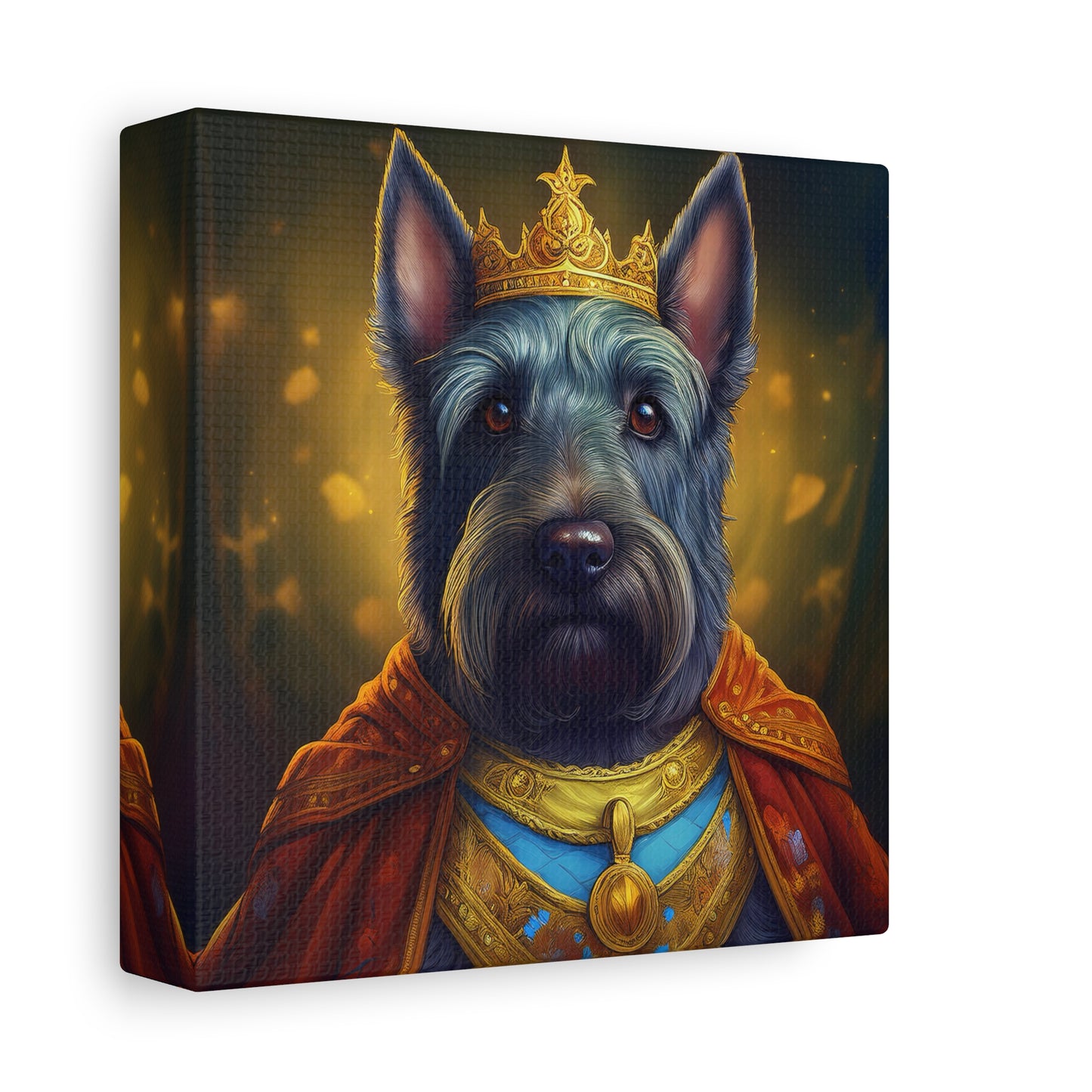 Scottish Terrier Renaissance Pet Portrait on Canvas | Wall art, wall print, dog portrait, dog art