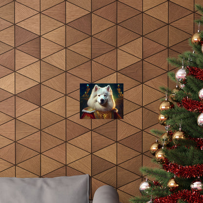 Samoyed Renaissance Pet Portrait Print, Dog Lover Wall Art, wall art, wall print