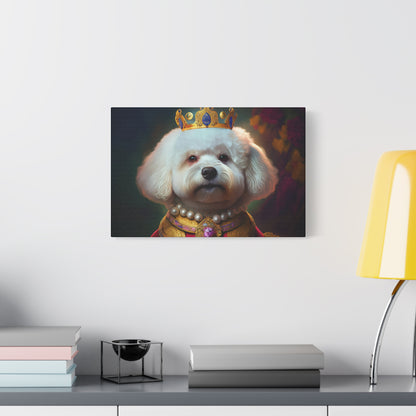 Bichon Frise Renaissance Pet Portrait on Canvas | Wall art | wall print | Dog Art