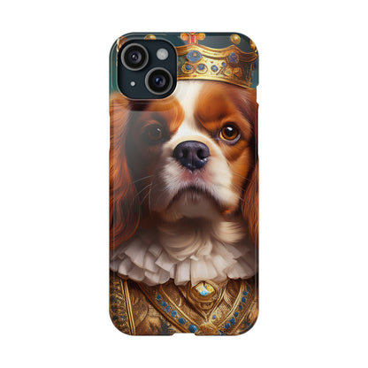 Cavalier King Charles Renaissance Dog Portrait Slim Phone Case