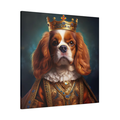 Cavalier King Charles Spaniel Renaissance Pet Portrait on Canvas | Wall art | wall print