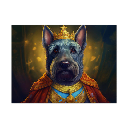 Scottish Terrier Renaissance Pet Portrait Print, Dog Lover Wall Art, Animal Artwork, wall prints, wall art, Dog Memorial Gift