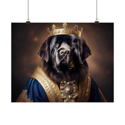 Newfoundland Renaissance Pet Portrait Print,  Art Print, Wall Decor Gift, Animal Lover Home Decor, Dog Wall Art, wall art, wall print
