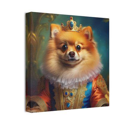 Pomeranian Renaissance Pet Portrait Canvas Print