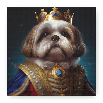Shih Tzu Renaissance Pet Portrait on Canvas | wall art, wall print, dog portrait, dog art
