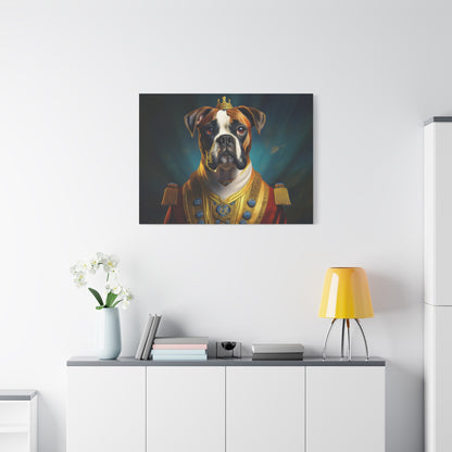 Boxer Renaissance Pet Portrait  on Canvas, wall art, wall print, dog portrait, dog art