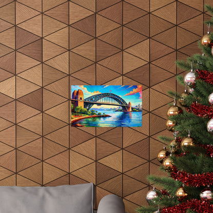 Sydney Harbour Bridge  Australia Painting Print | Wall Art | Wall Print