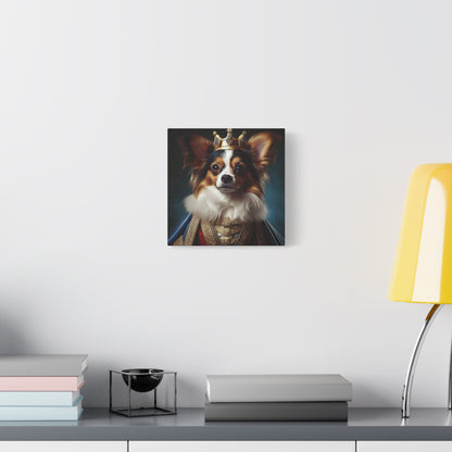 Papillon Pet Portrait Renaissance on Canvas, wall art, wall print, dog portrait, dog art
