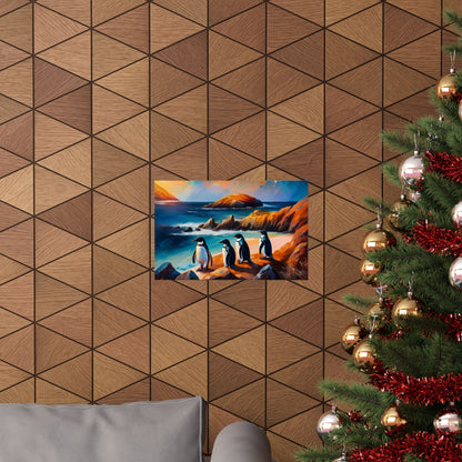 Phillip Island Little Penguins Australia Wall Art | Vibrant Wall Print | Unique Painting Print | Style 2 | Wall Art | Wall Print