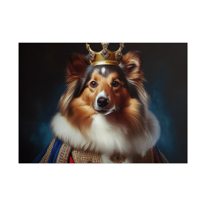 Shetland Sheepdog Renaissance Dog Portrait Art Print, Wall Decor Gift, Animal Lover Home Decor, Dog Wall Art