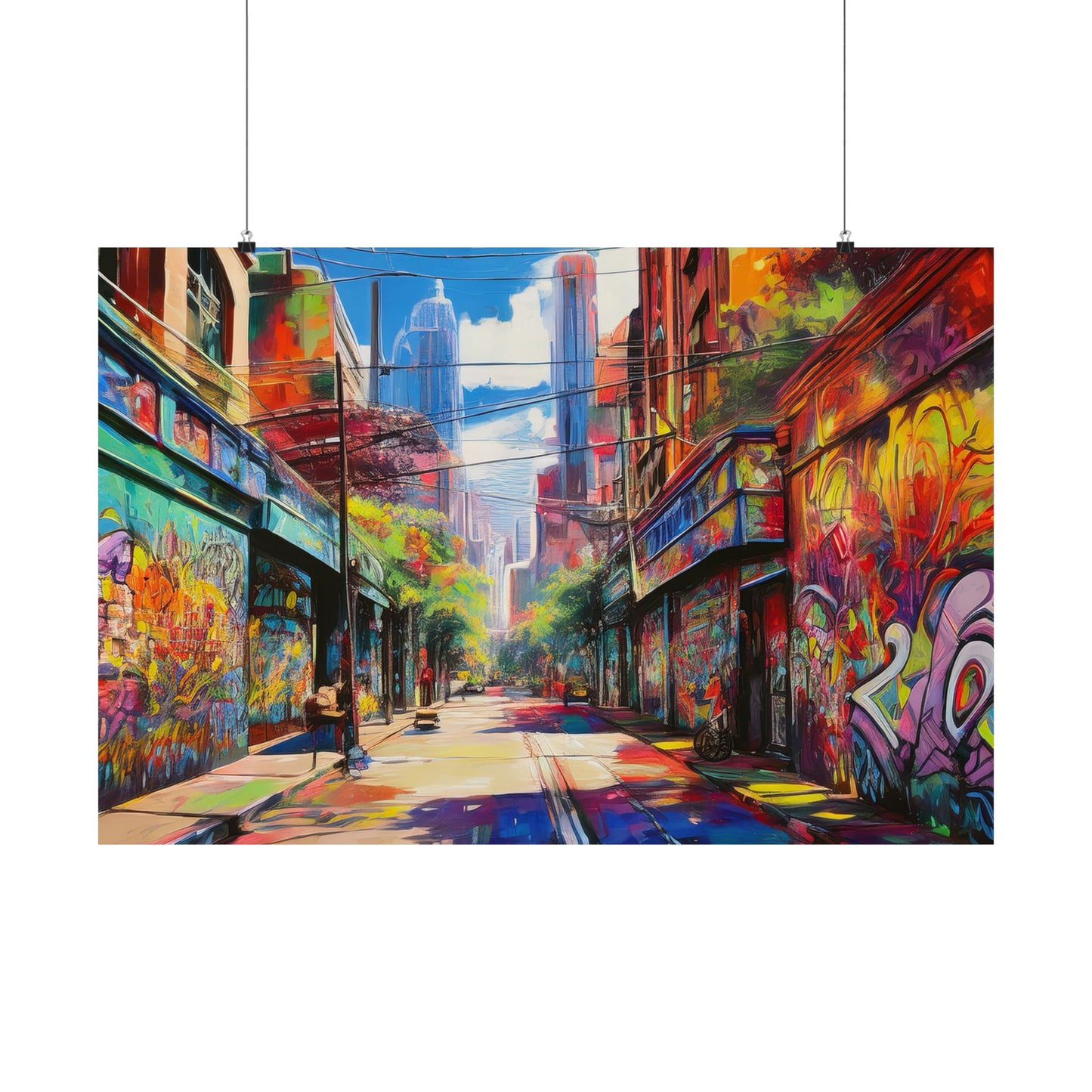 Melbourne Street Graffiti Australia Print | Style 2 | Wall Art | Wall Print