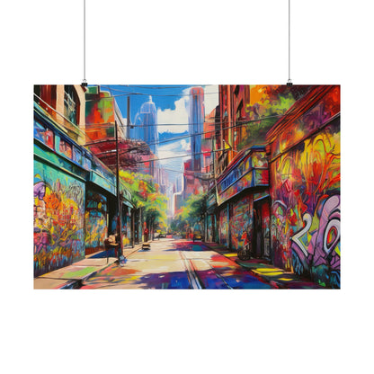 Melbourne Street Graffiti Australia Print | Style 2 | Wall Art | Wall Print