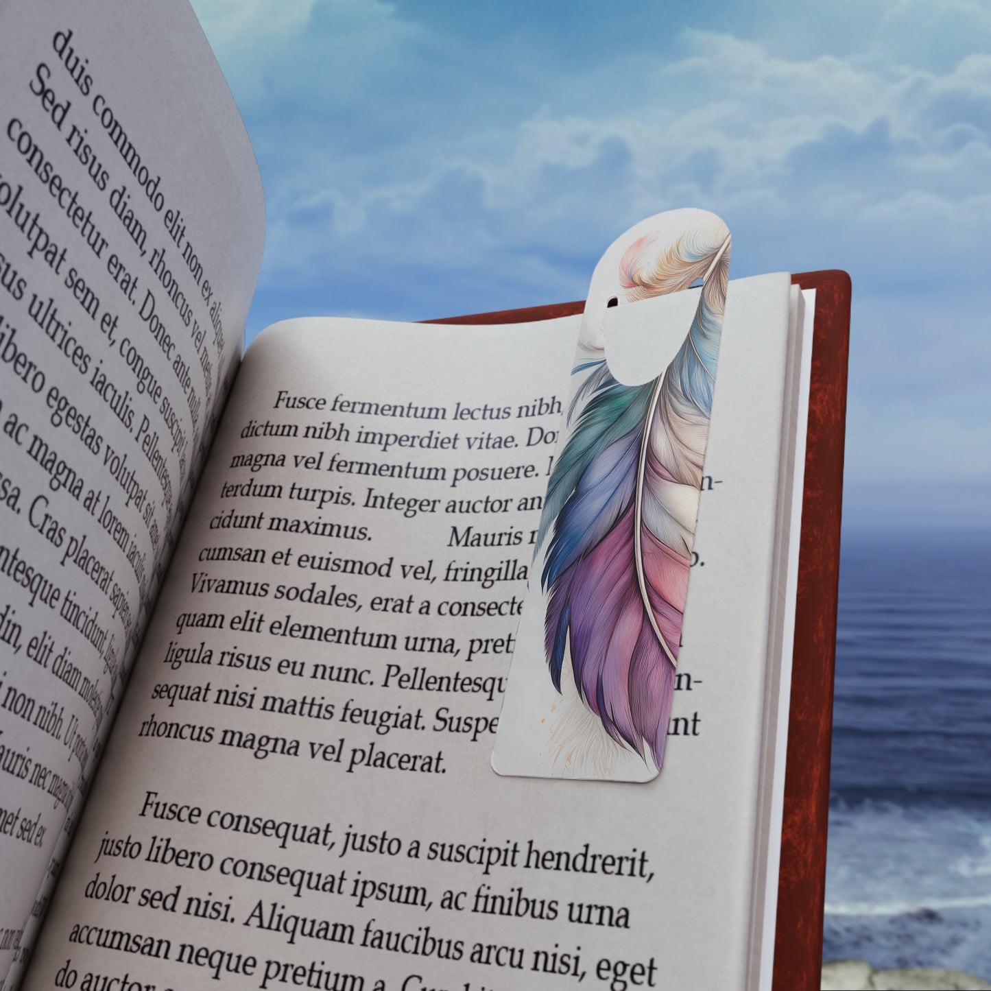 Feather Design Bookmark - Book Lover Gift, Reading Accessory, Personalized Gifts, Study Supplies, Unique Bookmarks