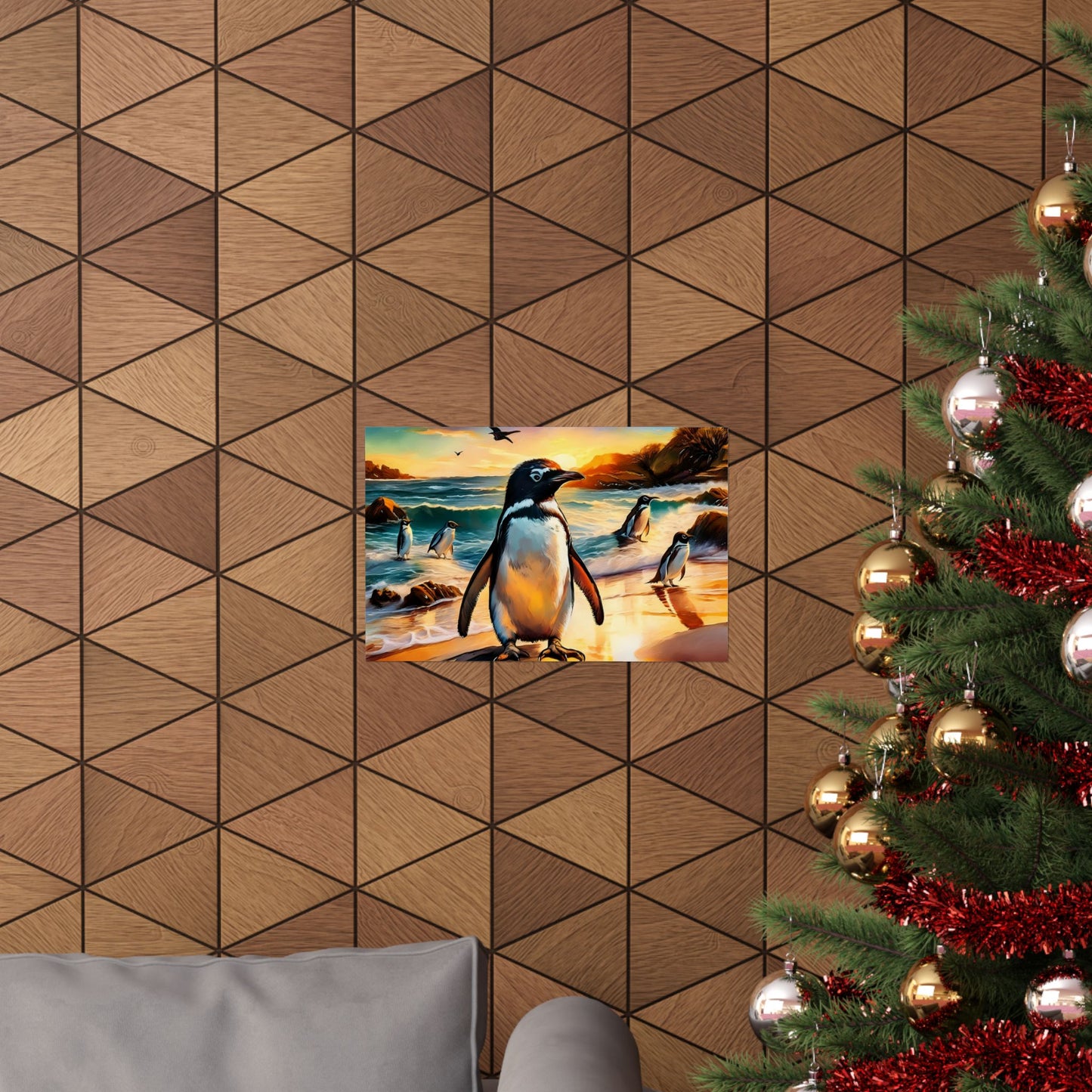 Phillip Island Little Penguins Australia Wall Art | Vibrant Wall Print | Unique Painting Print | Style 3 | Wall Art | Wall Print