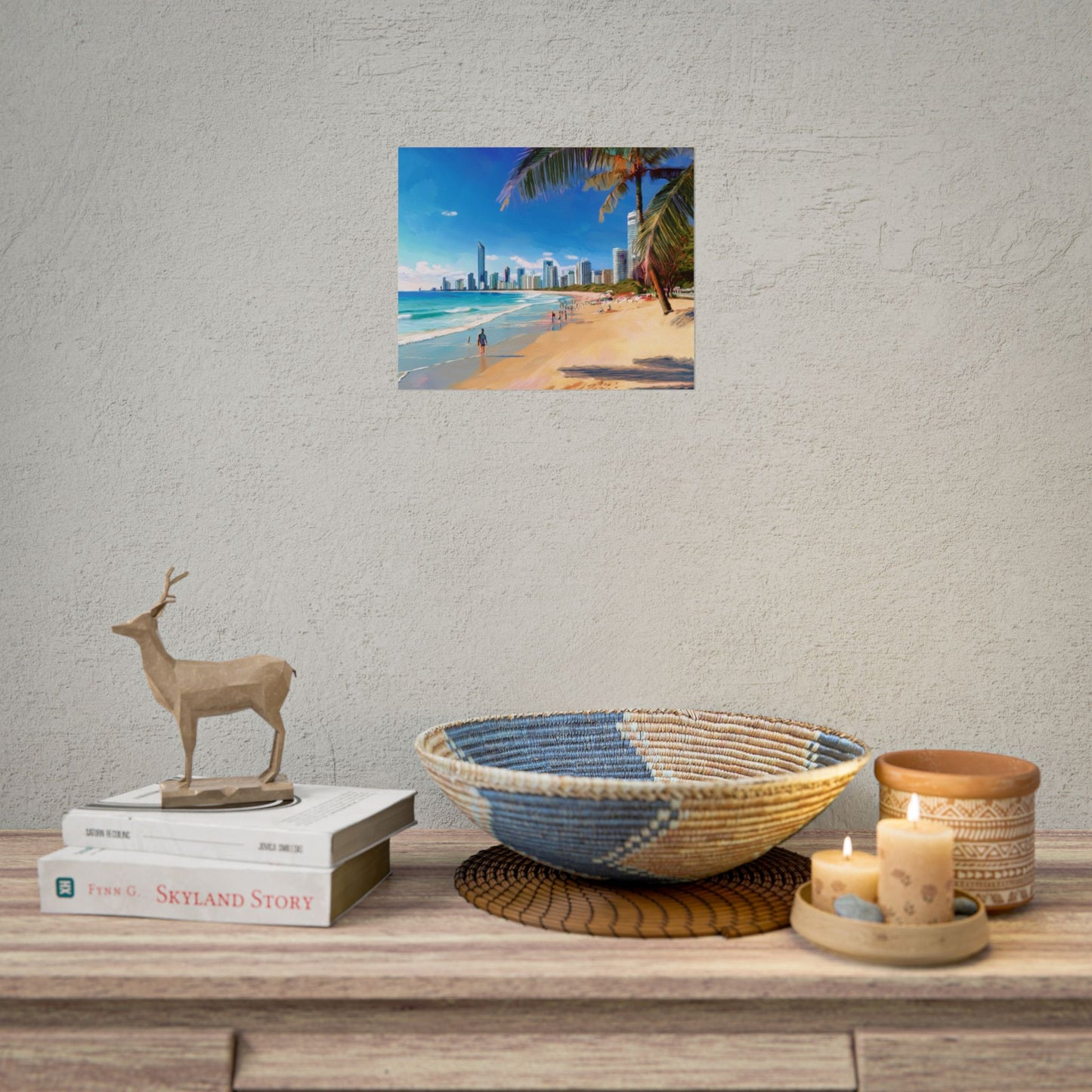 Surfers Paradise Beach Australia Coastal Print | Style 1 | Wall Art | Wall Print
