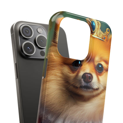 Pomeranian Renassaince Dog Portrait Slim Phone Case