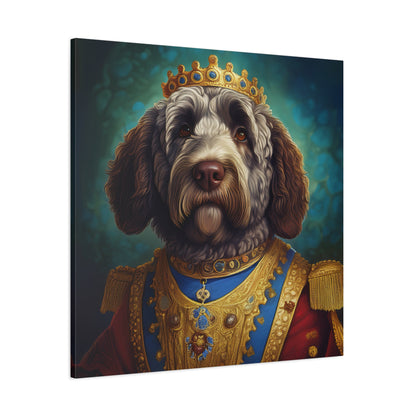 Portuguese Water Dog Renaissance Pet Portrait on Canvas | wall art | wall print
