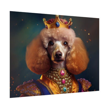 Poodle Dog Renaissance Pet Portrait, Dog Lover Gift, Animal Lover, Home Decor, Wall Art, Wall Print