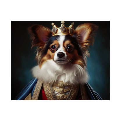 Papillon Renaissance Pet Portrait Print, Papillon Art Print, wall art, wall print