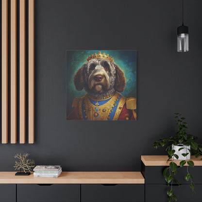 Portuguese Water Dog Renaissance Pet Portrait on Canvas | wall art | wall print