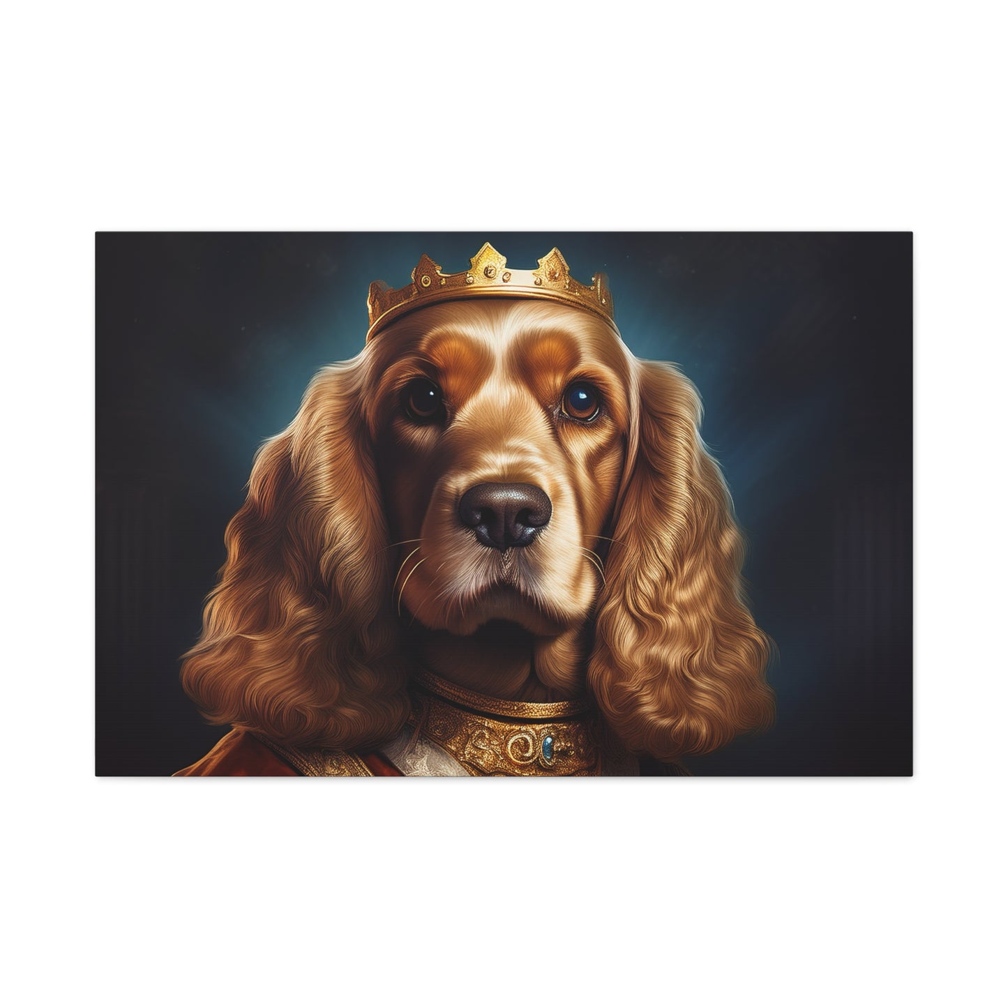 Cocker Spaniel Renaissance Pet Portrait on Canvas | Wall art | wall print