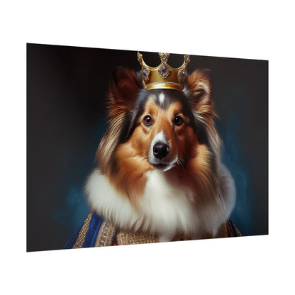Shetland Sheepdog Renaissance Dog Portrait Art Print, Wall Decor Gift, Animal Lover Home Decor, Dog Wall Art