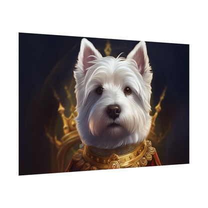 West Highland White Terrier Dog Renaissance Pet Portrait Print, West Highland White Terrier Art Print, Dog Wall Art, Wall Print, Wall Art