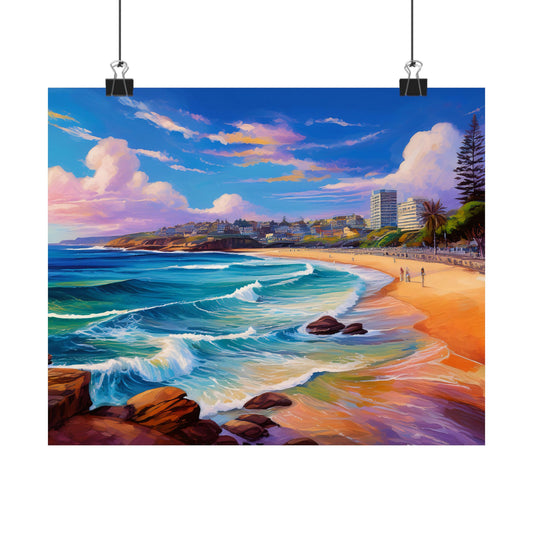 Coogee Beach Australia Coastal Print | Style 1 | Wall Art | Wall Print