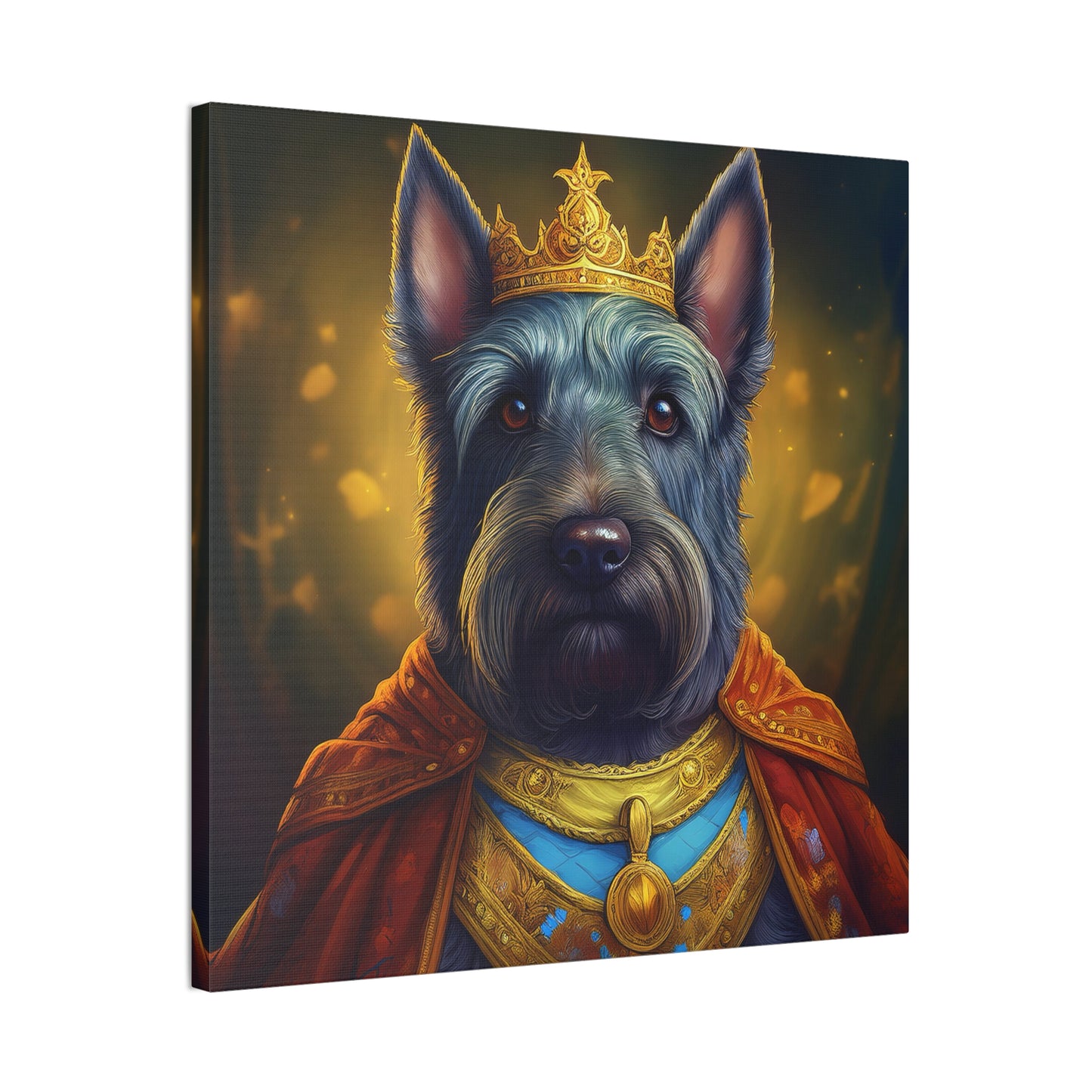 Scottish Terrier Renaissance Pet Portrait on Canvas | Wall art, wall print, dog portrait, dog art