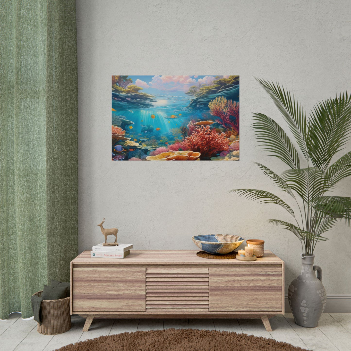 Great Barrier Reef  Australia Coastal Print | Style 3 | Wall Art | Wall Print