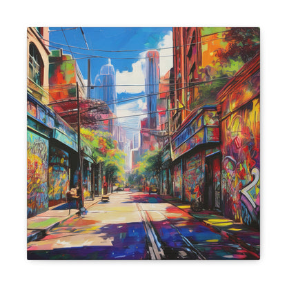 Melbourne Street Graffiti Australia on Canvas | Style 2 | Wall Art | Wall Print