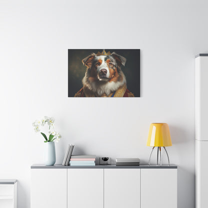 Australian Shepherd Pet Portrait Renaissance - Canvas, wall art, wall print, dog art, dog print