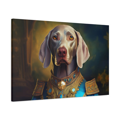 Weimaraner Renaissance Pet Portrait on Canvas -  wall art, wall print, dog portrait, dog art