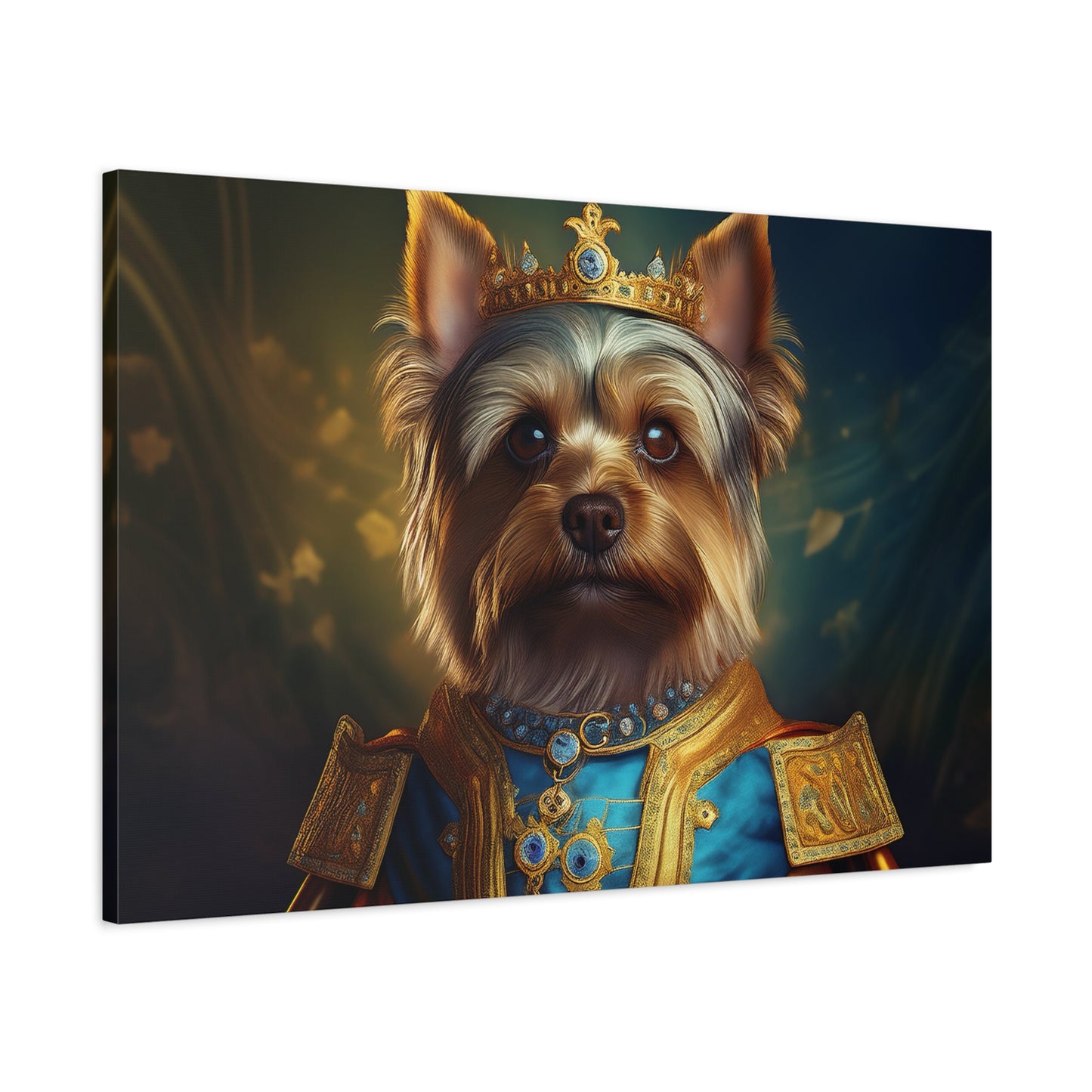 Yorkshire Terrier Renaissance Pet Portrait on Canvas | Wall Art | Wall Print | Dog Art