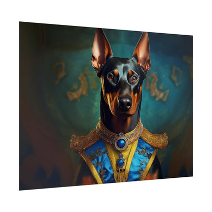 Doberman Pinscher Renaissance  Dog Pet Portrait Print | Wall Art | Wall Print | Dog Art