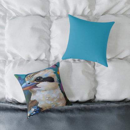 Vibrant Kookaburra Australian Bird  Pillow, Decorative Throw Cushion, Bird Lover Gift, Boho Home Decor, Nature-Inspired Accent Pillow
