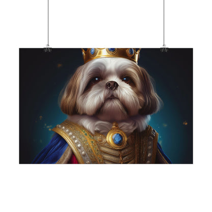 Shih Tzu Renaissance Pet Portrait Print | Dog Lover Wall Art | Dog Memorial Gift | Wall Art | Wall Print