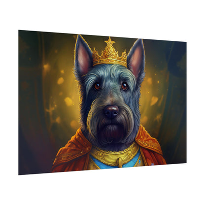 Scottish Terrier Renaissance Pet Portrait Print, Dog Lover Wall Art, Animal Artwork, wall prints, wall art, Dog Memorial Gift
