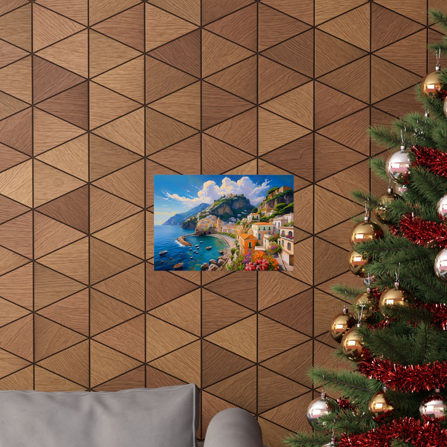 Amalfi Coast Italy Coastal Print | Style 2 | Wall Art | Wall Print
