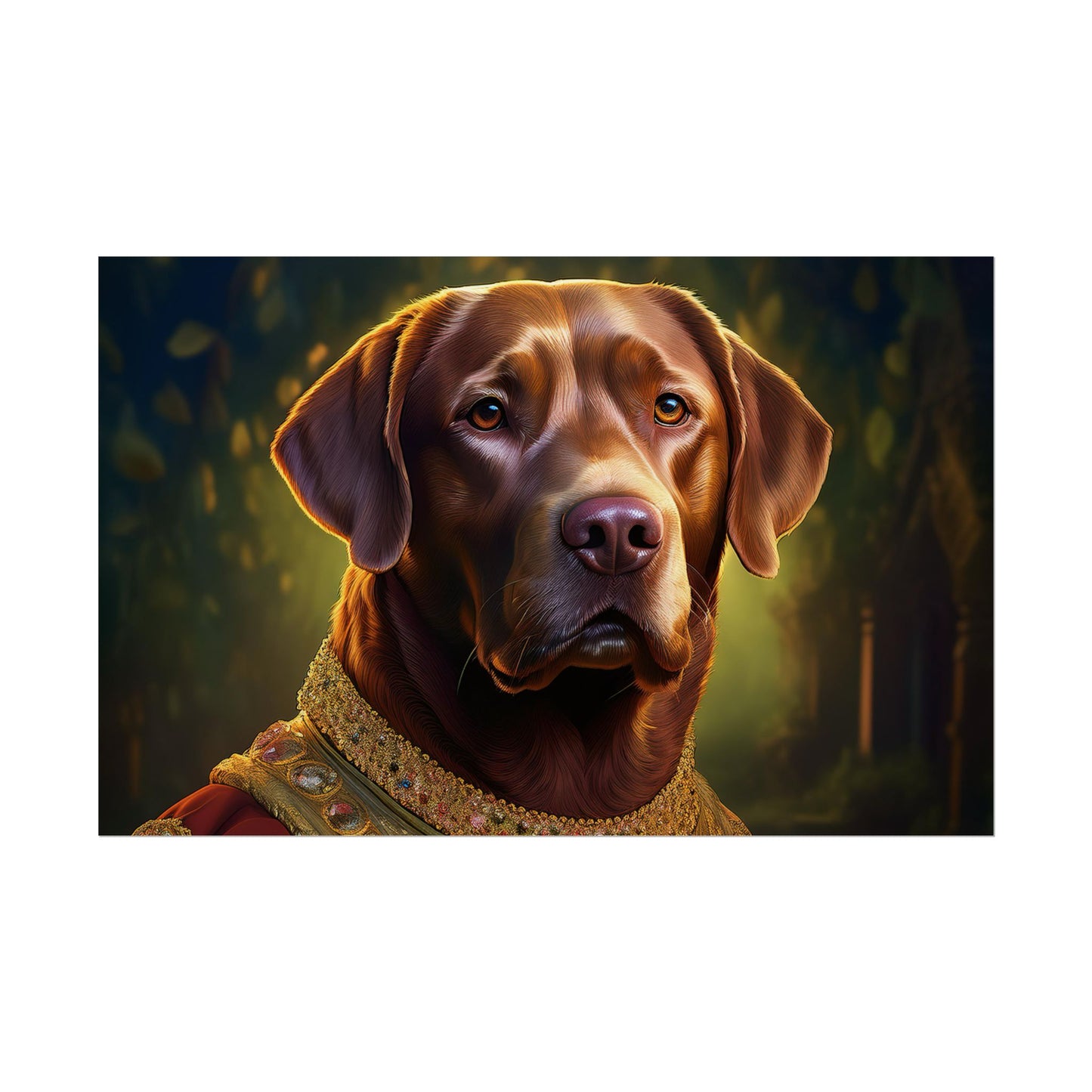Chesapeake Bay Retriever Dog Renaissance Pet Portrait Print, Animal Lover print, Dog Wall Art, wall print, wall art