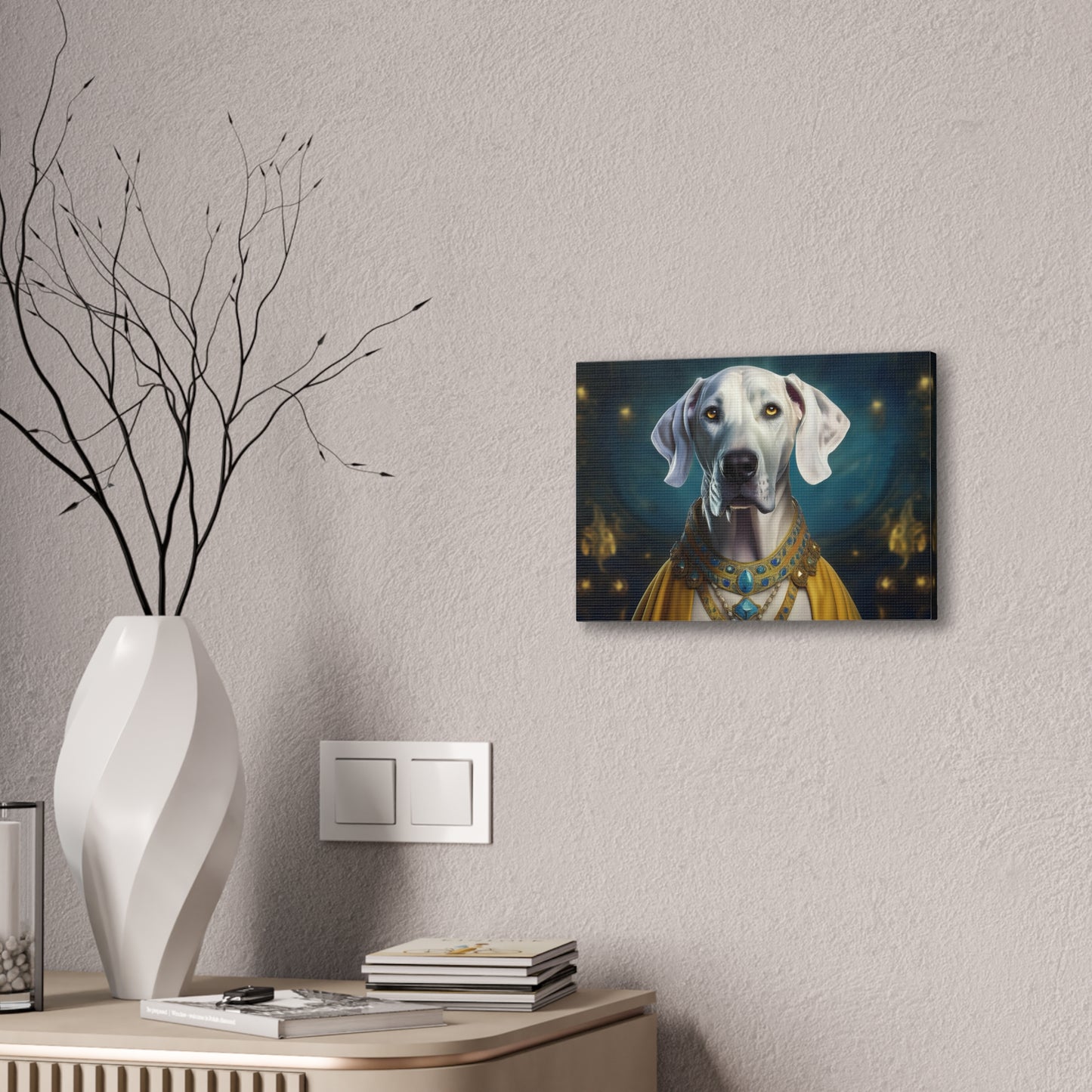 Great Dane Renaissance Pet Portrait  - Canvas, wall art, wall print, dog portrait, dog art